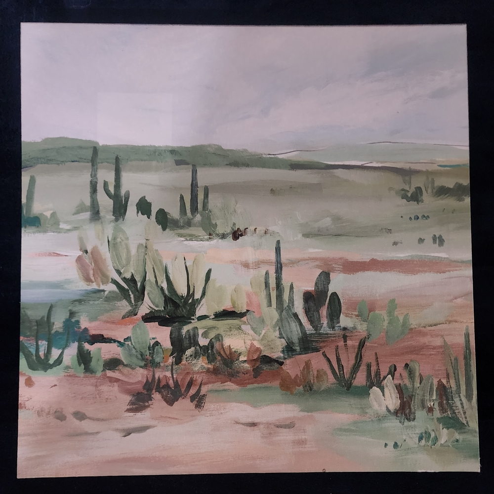 Hobby Lobby Green and Brown Watercolor Painting Art